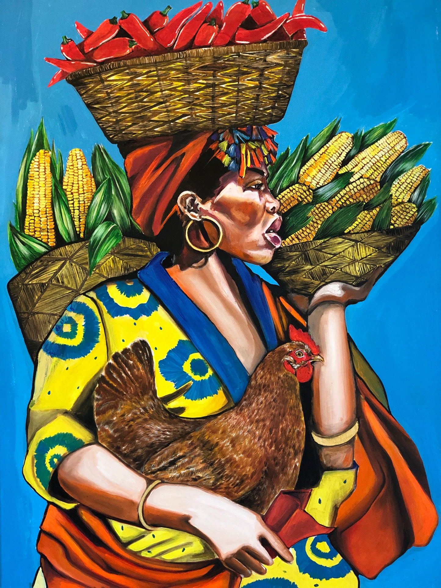 "Haití"Óleo sobre lienzo Valentina Rosende Arte