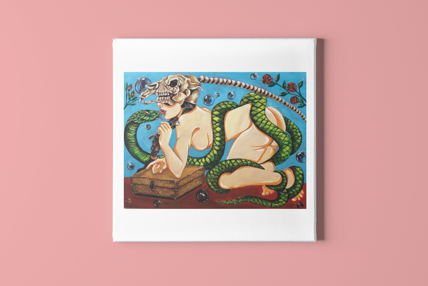"La Caja de Pandora " Óleo sobre Lienzo Valentina Rosende Arte