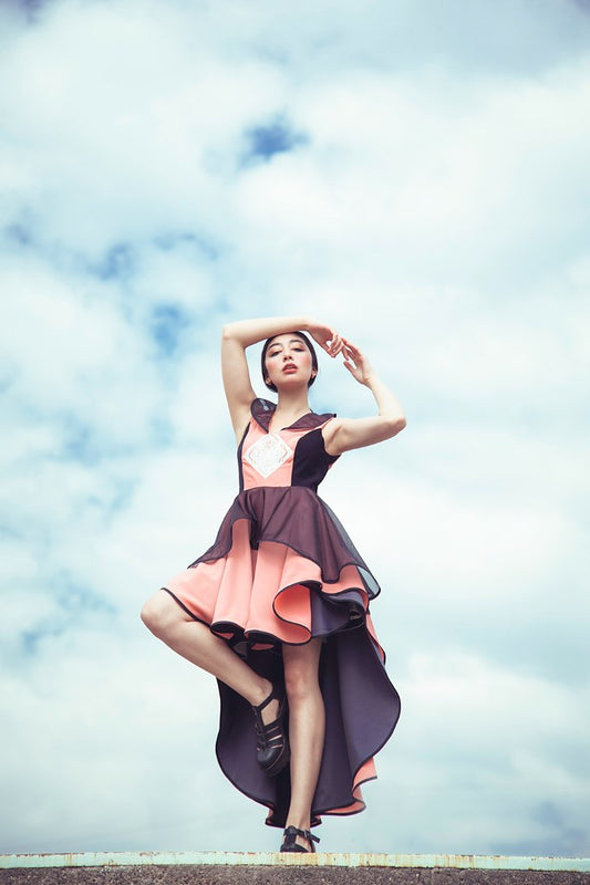Vestido en capas Valentina Rosende