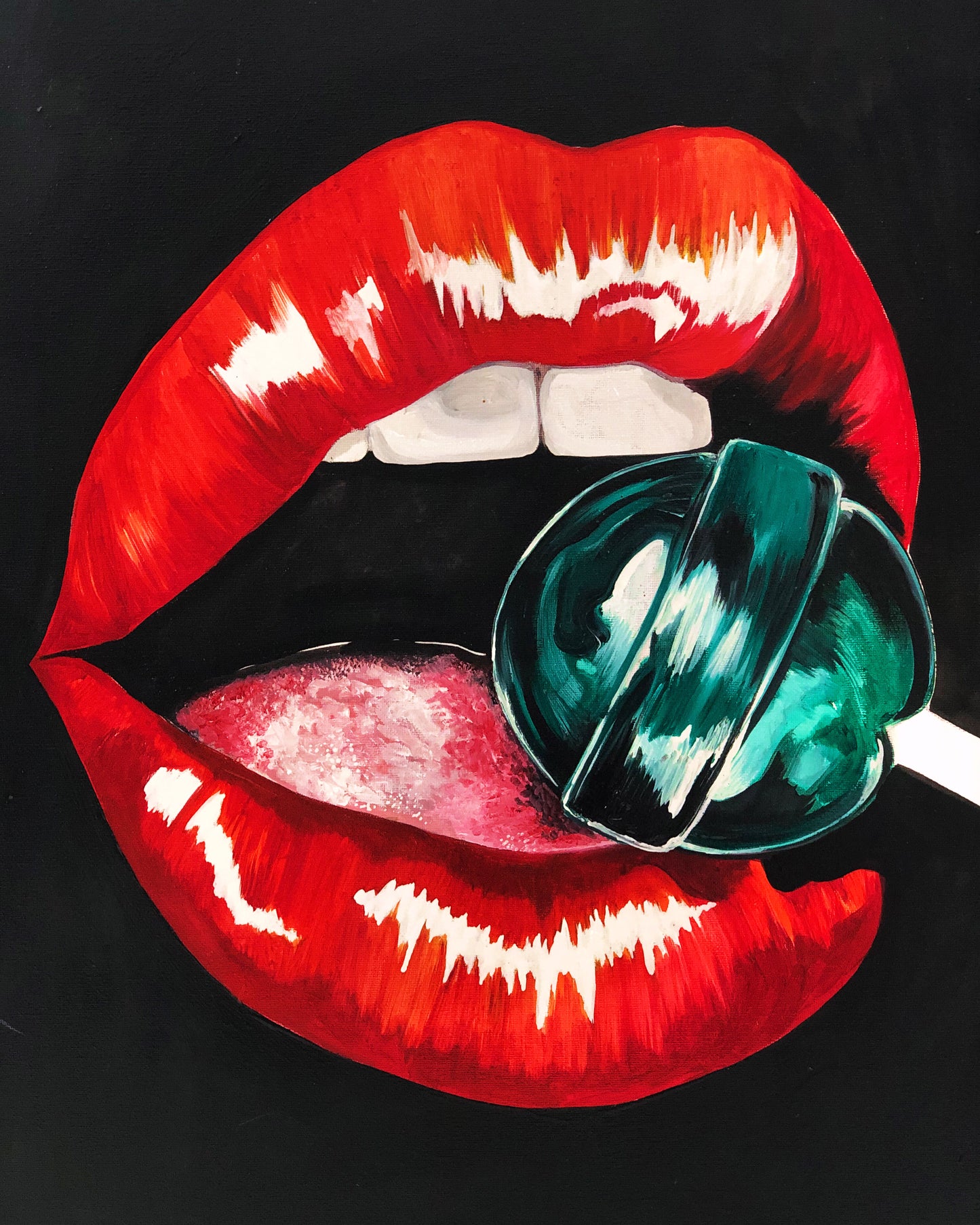 "Otro Beso" Óleo sobre Lienzo Valentina Rosende Arte