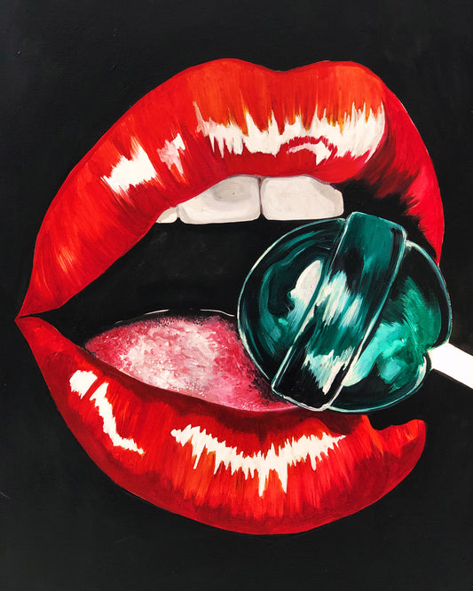 "Otro Beso" Óleo sobre Lienzo Valentina Rosende Arte