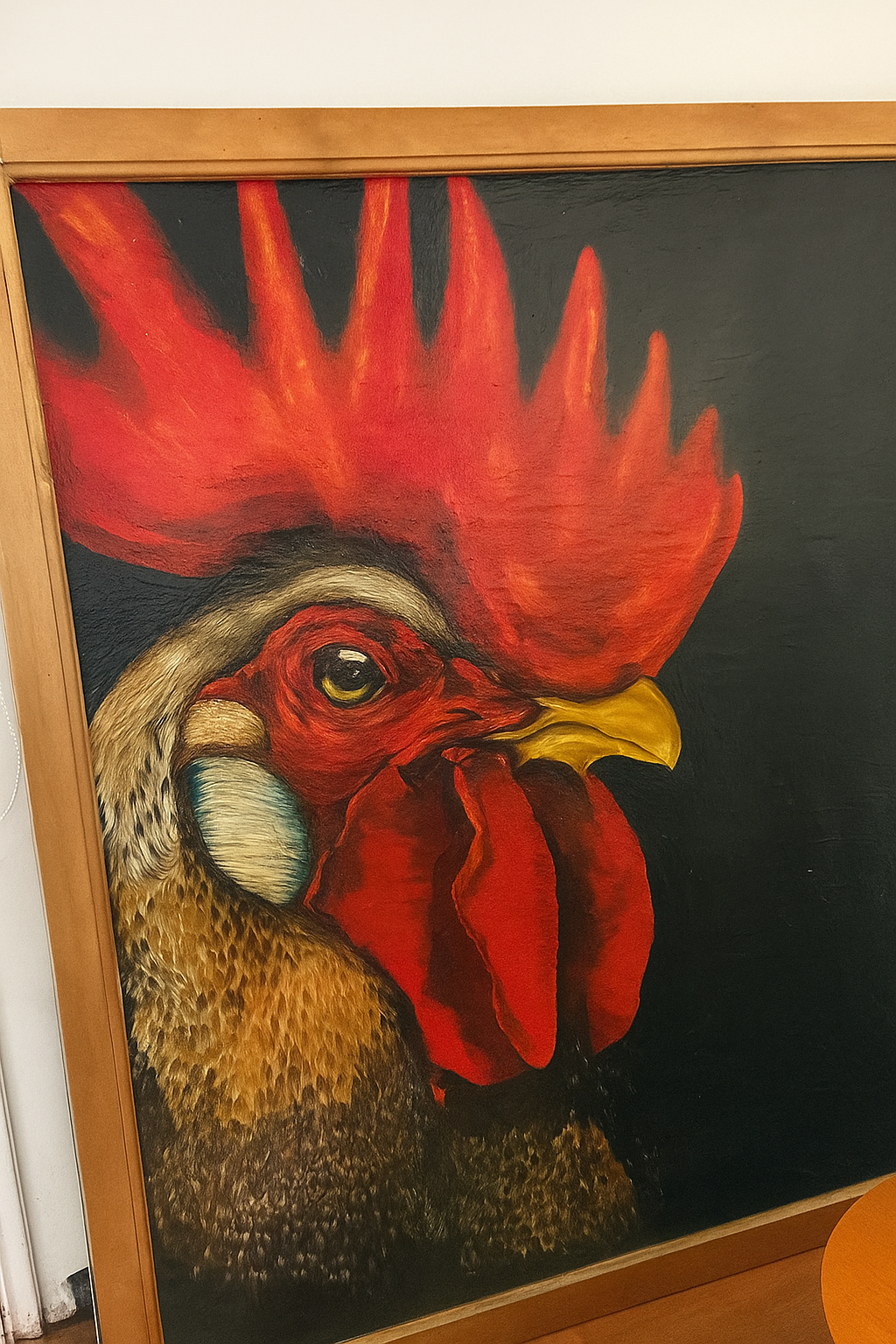 Gallo en oleo