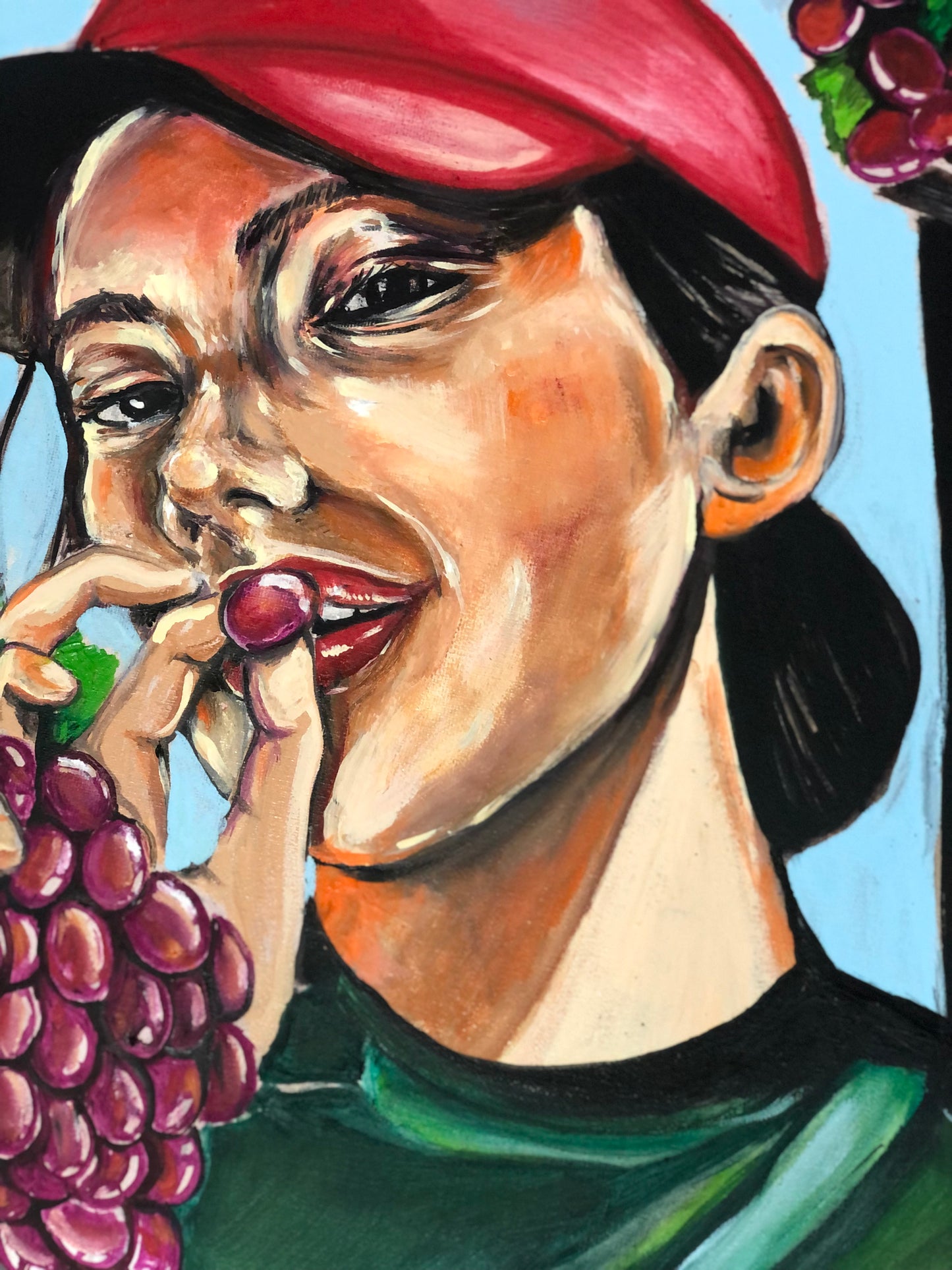 "Mujer Rural" Óleo sobre Lienzo Valentina Rosende Arte