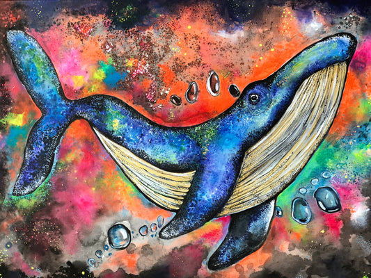 "Océano"Óleo sobre Lienzo Valentina Rosende Arte