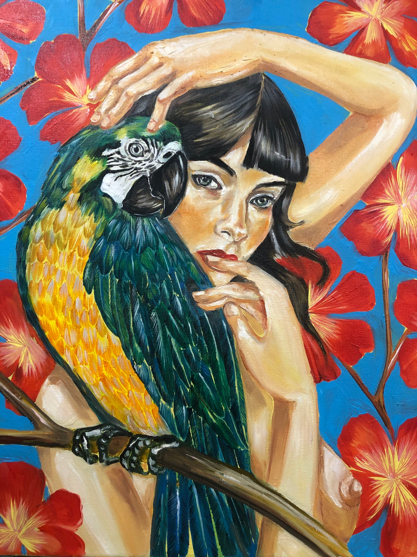 "Mirada" Óleo sobre Lienzo Valentina Rosende Arte