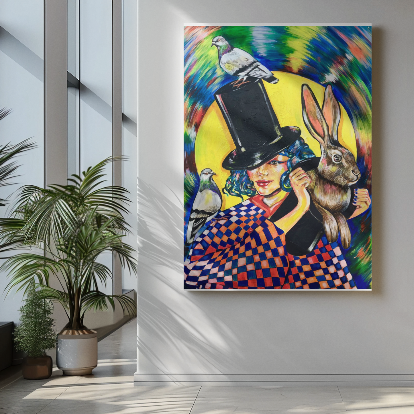 "La Maga "Óleo sobre Lienzo Valentina Rosende Arte