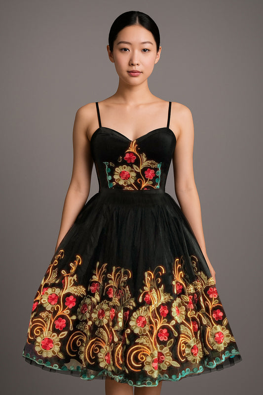 Vestido Bordado Valentina Rosende